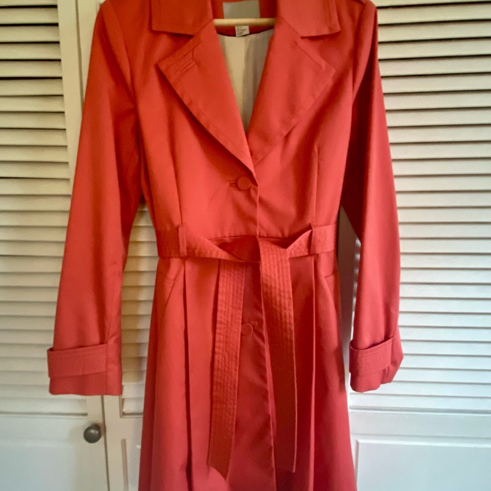 H&M Coral Trench Coat